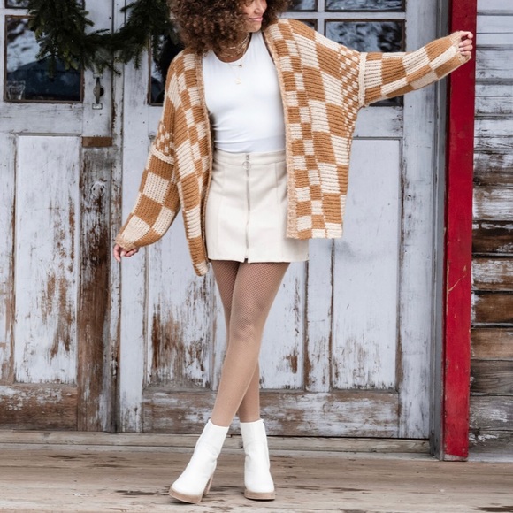 NWT Altar'd Stare LOLA Skirt Tapioca Medium (M) Zipper in Front - Picture 2 of 10